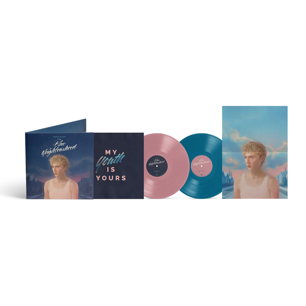 Blue Neighbourhood (10th Anniversary) Opaque Blush Pink & Opaque Pale Blue 2LP Vinyl - Image 3