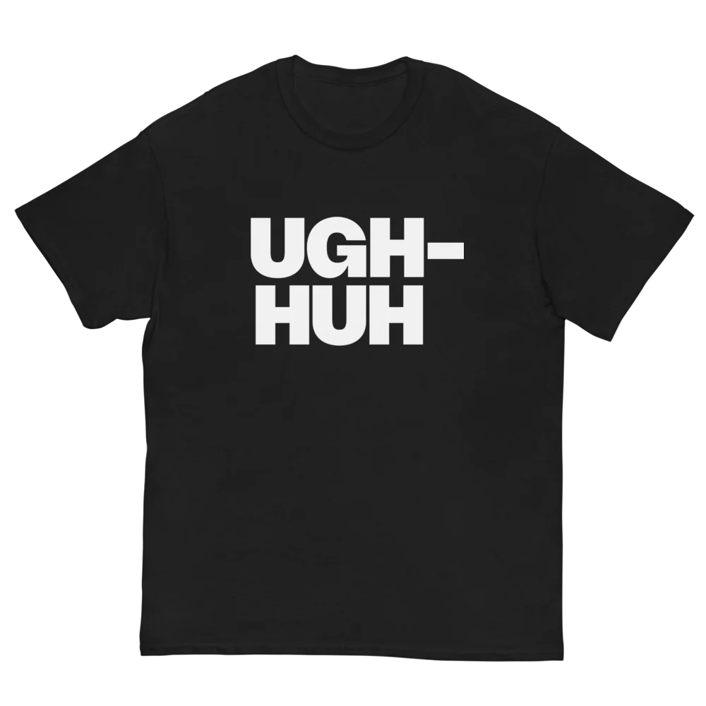 UGH-HUH Tee - Black - Image 3