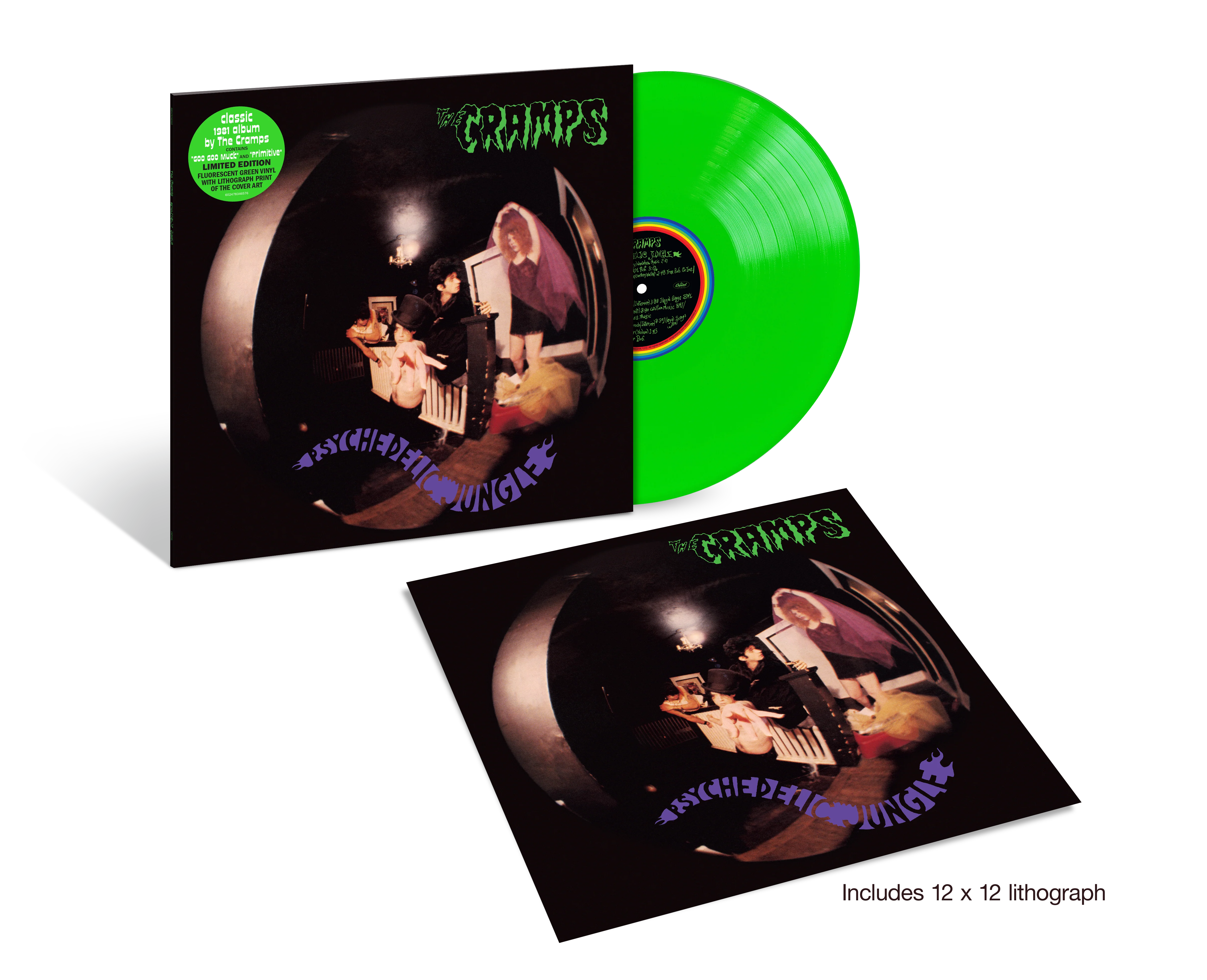 Psychedelic Jungle Fluorescent Green Vinyl